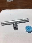 Through pipe fittings R134a High Low Pressure valve air conditioning Hose
