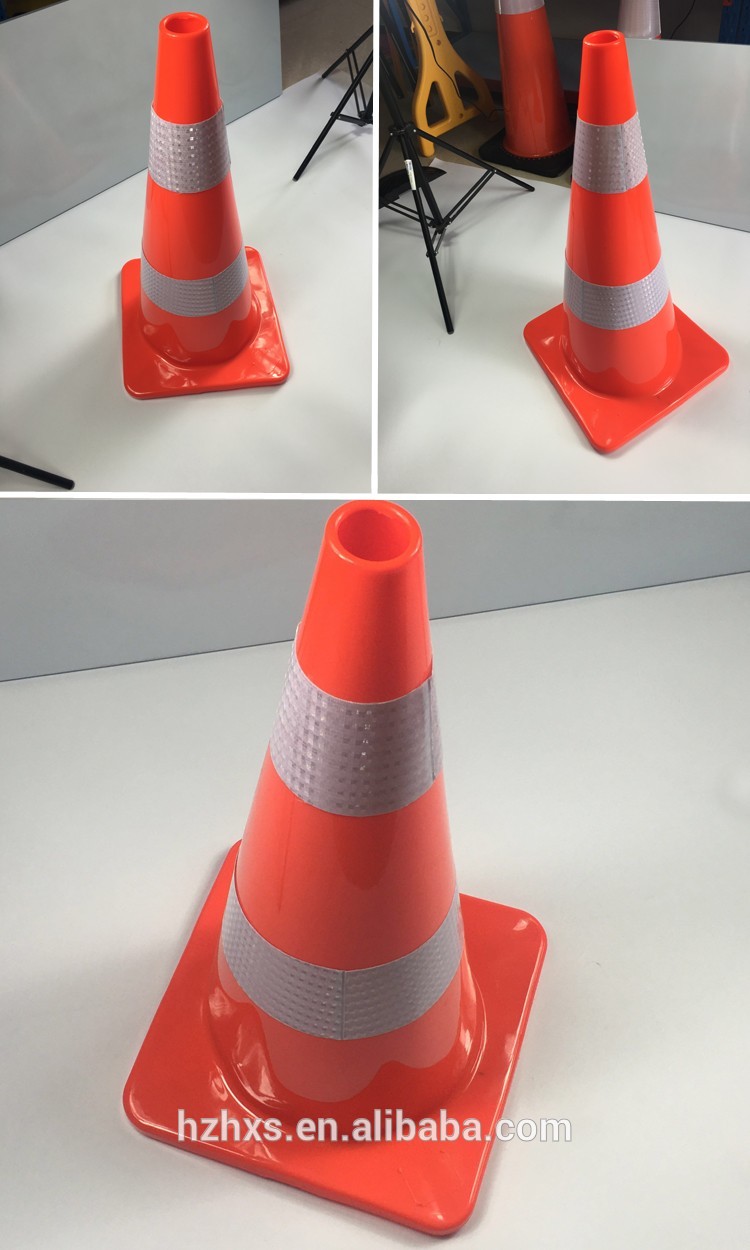 Road Safety Guiding Cone Orange PVC Plastic Traffic Cones
