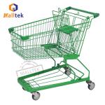 180l Asian-German Metal Supermarket Shopping Trolley Cart With High Load