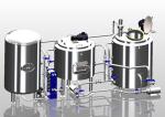 Customized Design TIG Welding 2 Vessel Brewing System Beer Brewing Machine