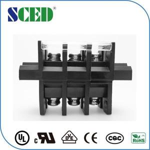 China Pitch 13mm Panel Mount Terminal Block PC Black For Electric Lighting factory