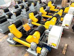 China 60T Self Aligning Tank Turning Rolls Hevy Duty Pipe Welding Rotator 450mm*120mm 4800mm factory
