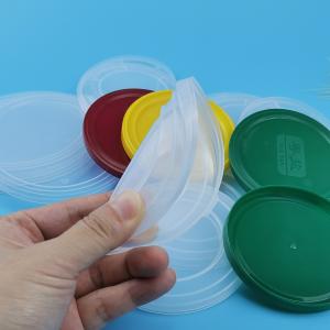 China Clear Recycling Embossed Resuable 73mm PE Plastic Lids factory