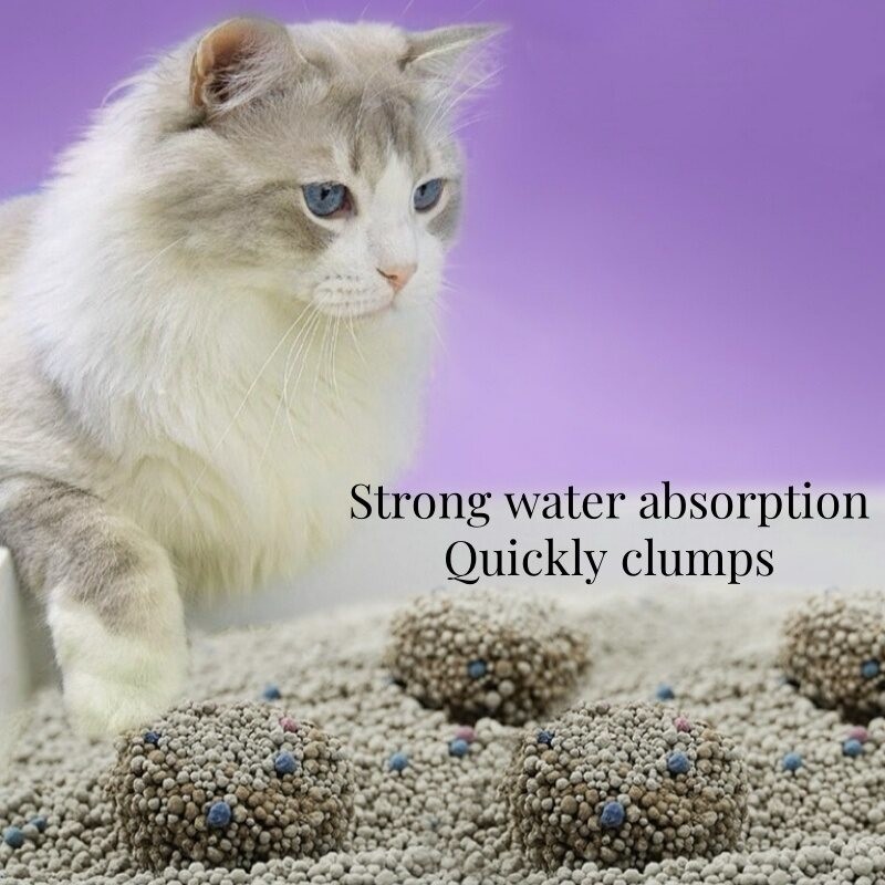 BSCI Bentonite Clay Cat Litter 0.8mm-3.8mm Spherical Bentonite Cat Litter