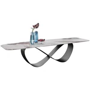 Modern Room Table Furniture Rectangle Marble Dining Table Long Dining Table 8