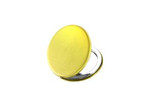 China Jelly Color ABS Cosmetic Pocket Mirror Debossing 10mm Thickness Small Hand Mirror factory
