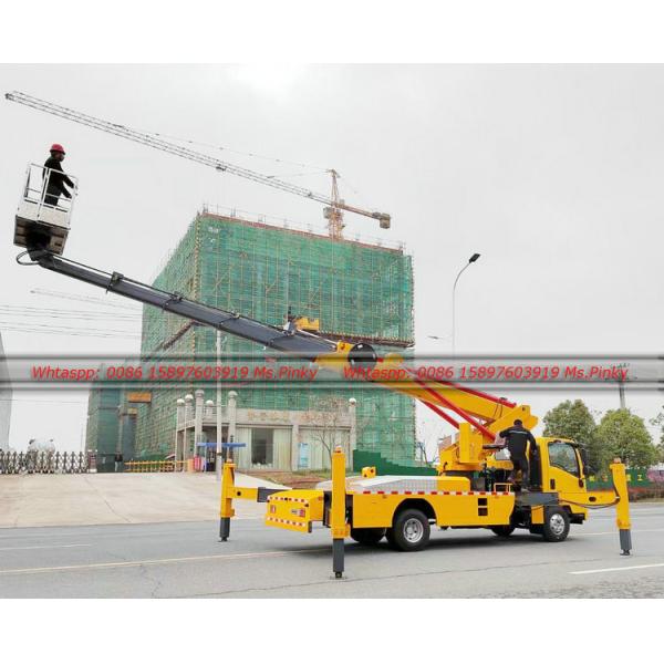 ISUZU ELF Euro 5 Aerial Working Truck 22M 26M 28M 33M 36M ISUZU Aerial Manlift Platform Truck Bucket Aerial Working Car for Sale