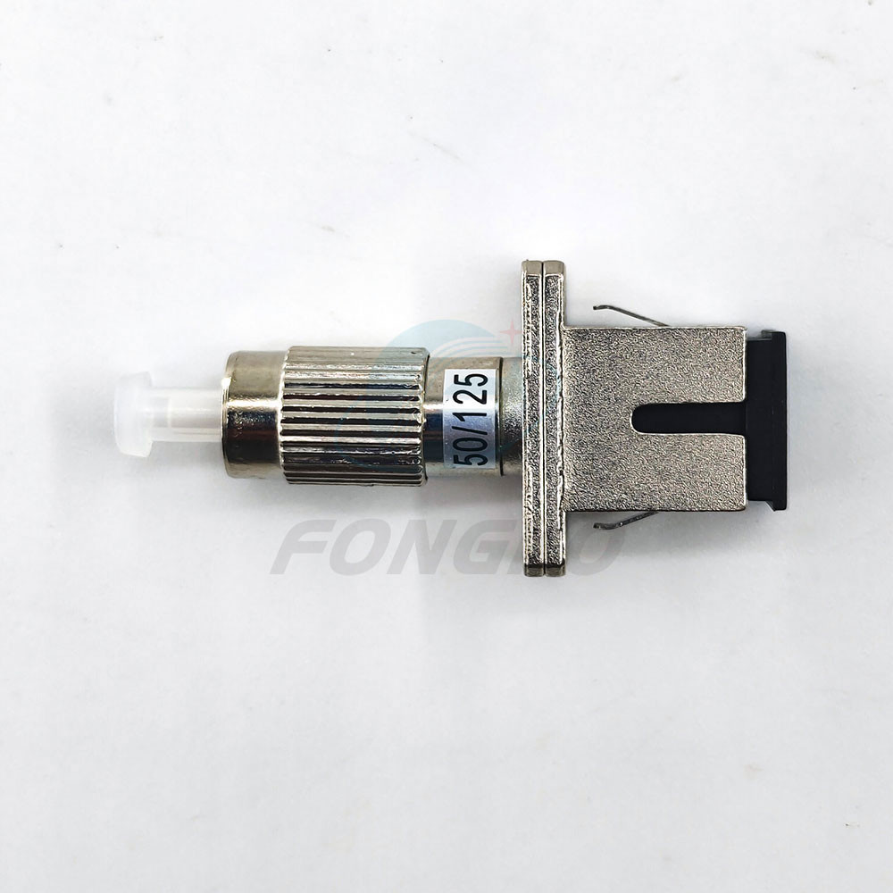 Metal 50/125 Convert Fiber Optic Hybrid Adapter SC Female to FC Male
