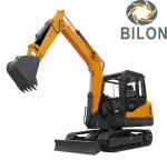 4.3KM/H Road Builder Excavator , 6500kg Weight Hydraulic Crawler Excavator