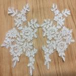 Ivory Venise Cord Lace Applique for Bridal Gown Wedding Dress decoration