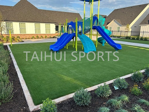 PE Resin Playground Kindergarten HIC/CFH Shock Pad Soft Fall 30mm 50mm 70mm