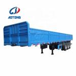 3-4 Axle Lowbed Trailer for 40 Ton Side Wall Semi Trailer Sand Stone Bulk Cargo