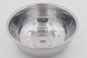 China 24cm China suppliers stainless steel restaurant food serving tray laser print Wash Basin factory