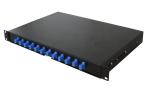 Black Fiber Optic Distribution Box , Fiber Optic Distribution Unit