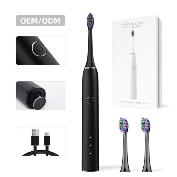 Brush Head Diameter 0.12/0.15mm Sonic Electric Toothbrush 30 Sec Interval