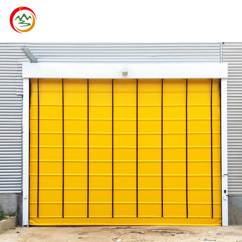 Customized PVC Rolling Shutter Electric Gate Industrial Design Fast Stacking