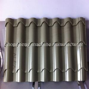 China Color Steel Plate Rolling Machine , Aluminium Glazing Roof Tile Roll Forming Machine 18 Rows factory