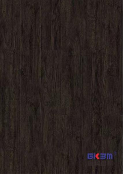 Eco Friendly SPC Flooring 4mm Waterproof Fireproof E0 Formaldehyde Mocha Black