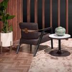 Customised Star Hotel Single Stainless Steel Armchair With Fabric Option