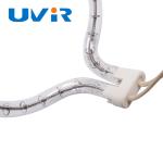 3D Shape Infrared Heating Element Tube Clear Quartz Halogen Tube For Heating