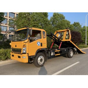China Sinotruk HOWO 4x2 LHD 3 Tons Flatbed Towing Truck on sale