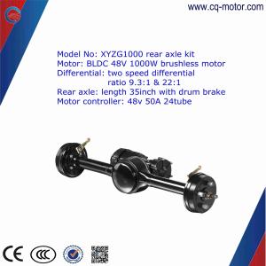 China 850w Eletric Vehicle Rear Axle With Brushless Motor,Auto rickshaw motor kits cq motor factory