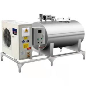 China 1000 Ltr Stainless Steel Milk Cooling Tank Milk Cooling Equipment For Bulk Milk factory
