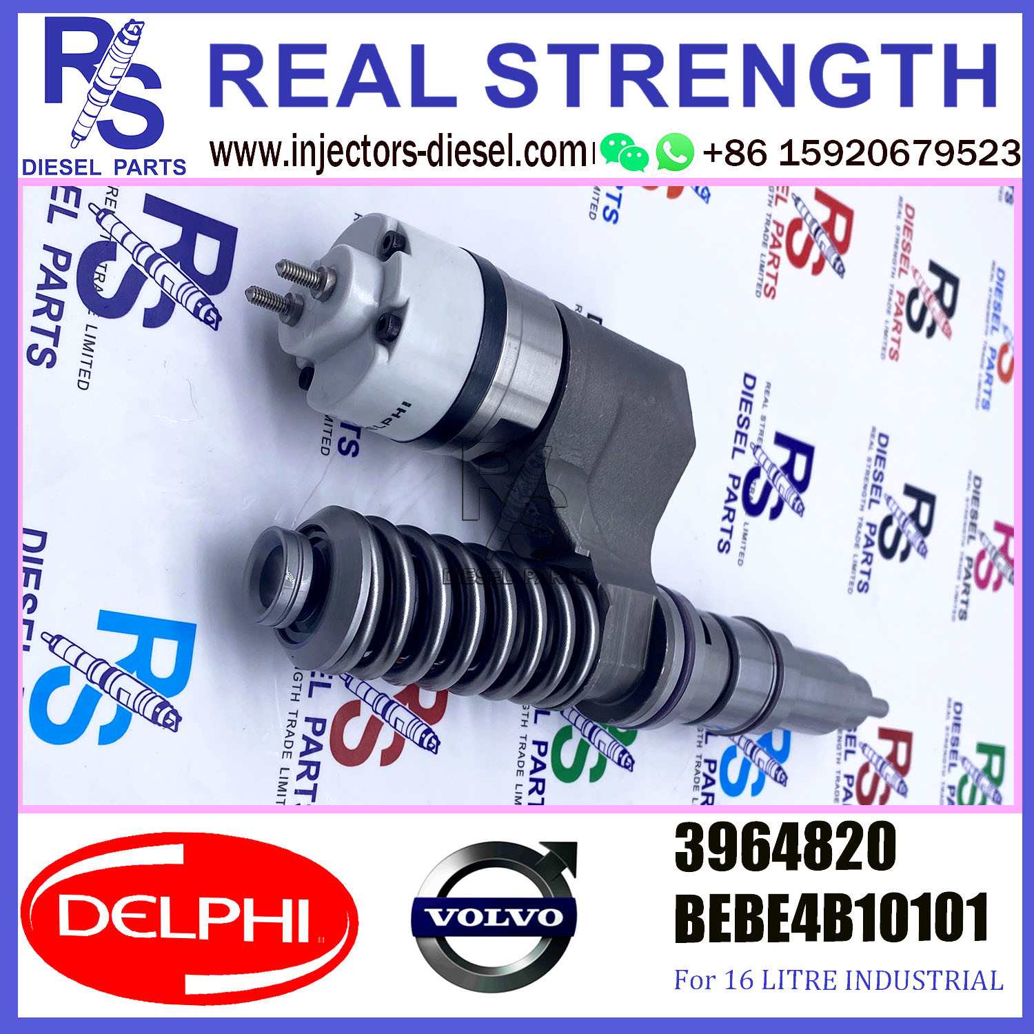 V-O-L-V injector 3964820 Diesel pump Injector DELPHI BEBE4B10101 A1 for D12 3080 EURO SPEC 380-420 HP