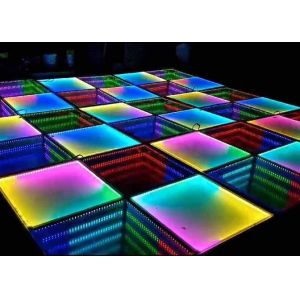 China P2.5 Full Color Video Dance Floor, SMD Luminous Floor Tiles 1/32 Scan 160*160mm Module factory