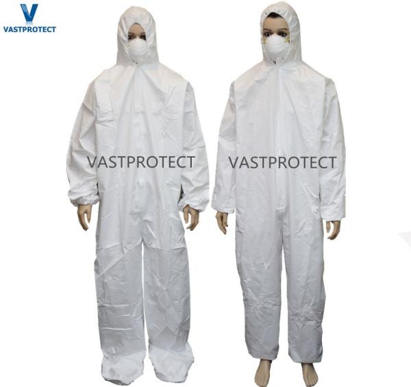 Nonwoven SMS Microporous Coveralls with Knitted Cuffs US Currency 30 Days Return