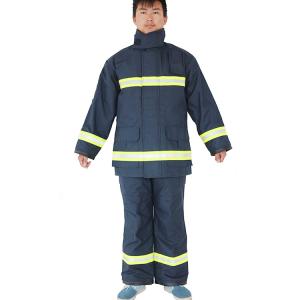 China Durable Fireman Suit 850N Breaking Strength With Waterproof Breathable Layer factory