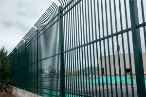 China Black Metal Tubular Fencing Galvanized Ornamental Steel Fence factory