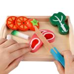 Montessori Kitchen Pretend Toy For Children Cutting Fruit Vegeta