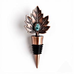 China 3D Die Struck Design Vintage Brass Wine Stopper factory