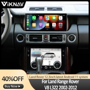 China 12.3Inch Touch Screen Stereo For 2002-2012 Range Rover V8 L322 128G Navigation GPS Multimedia Player Wireless Carplay 4G factory