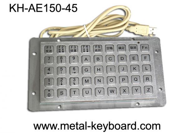 China Anti - vanda Keyboard with 45 Keys , Industrial Metal Keyboard factory