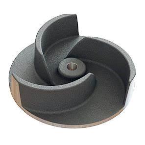China SGS Standard Resin Sand Casting Ductile Iron Semi - Open Water Pump Impeller factory