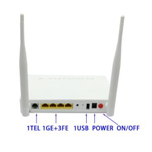China ZTE F660 V8.0 GPON ONT Modem 1GE 3FE VOICE 1TEL 2.4GWiFi 5DBI English Firmware factory