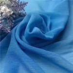 Popular Textile 100% Polyester 75D Soft And Wholesale Beautiful Anti-Static Blue