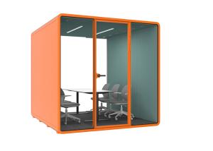 China Special Laminated Glass Safe Office Booth Silent Room Super Large Size For Commercial Indoor factory