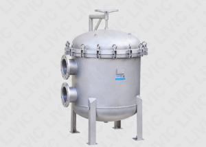China High Flow Rate Single Bag Filter ，Multi Stainless Steel Bag Filter For Electronics factory