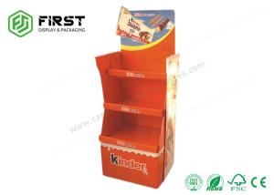 China Recyclable POP Carton Paper Promotion Snacks Cardboard Floor Display Stand factory
