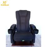 Ultra Comfort Floor Mounting Cinema Theater Chairs Customized