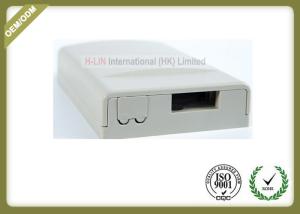 China ABS Material Fiber Optic Tools , 2 Cores Fiber Optic Termination Box With SC APC Adapter factory