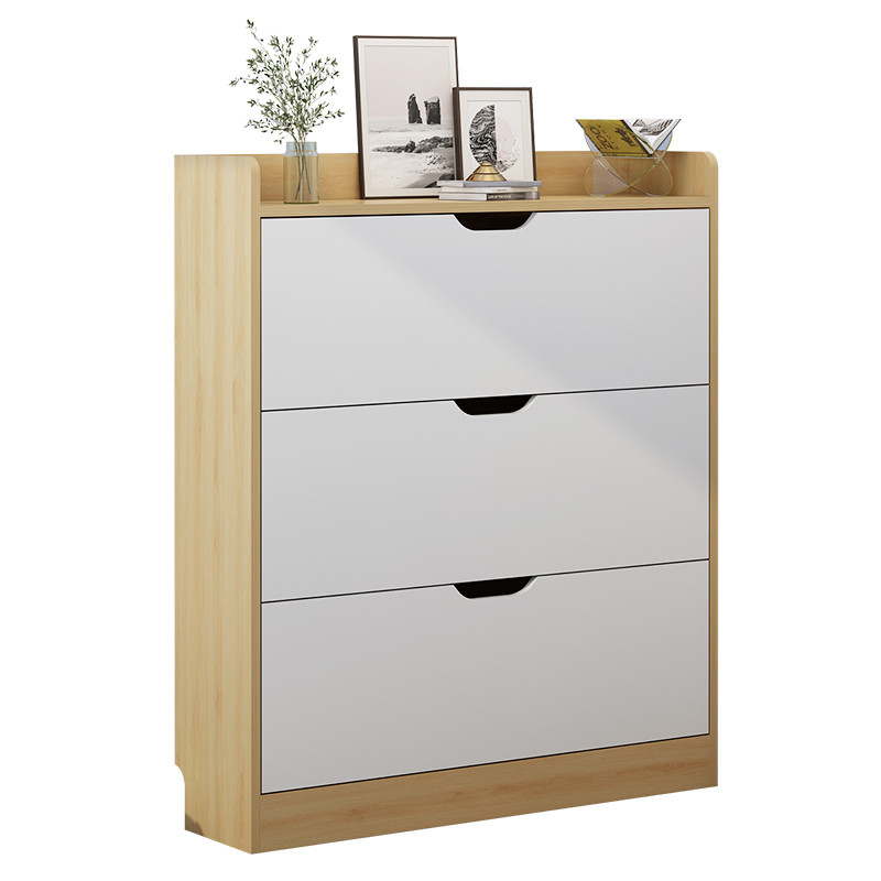 Rustproof 50cm Width Contemporary Shoe Storage Cabinet For Entryway