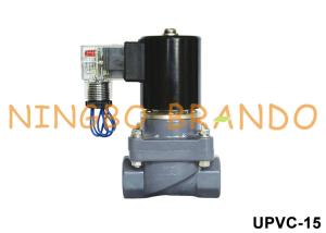 China 24VDC 110VAC 220VAC 1/2'' Anti-Corrosion CPVC UPVC Solenoid Valve factory