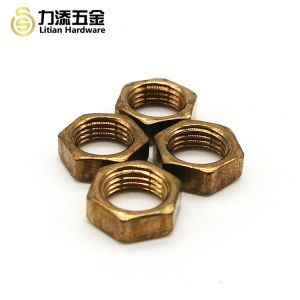 M5 Stainless Steel Nuts DIN934 , Threaded Insert Thin Hexagon Nuts