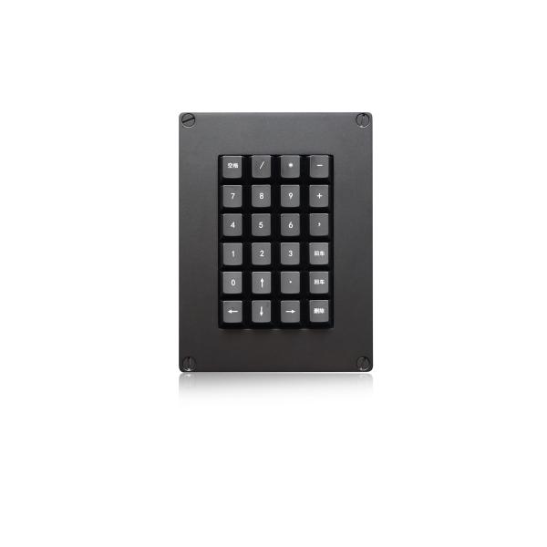 China IP54 Mechanical Keypad 24 Keys With Backlight, Rugged Military Keypad factory