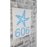 PVC Reflective House Numbers Fluorescent Numbers For Houses