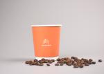 Custom Printed Insulated Paper Cups Takeaway 8 Ounce Paper Coffee Cups